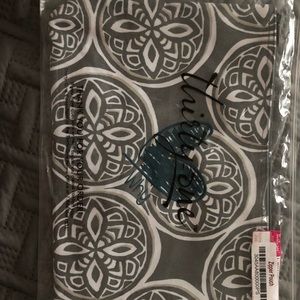 Thirty one zippered pouch, woodblock whimsy